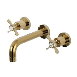 Kingston Brass Essex 2-Handle 8-Inch Wall Mount Bathroom Faucet