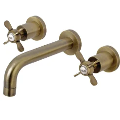 Kingston Brass Essex 2-Handle 8-Inch Wall Mount Bathroom Faucet