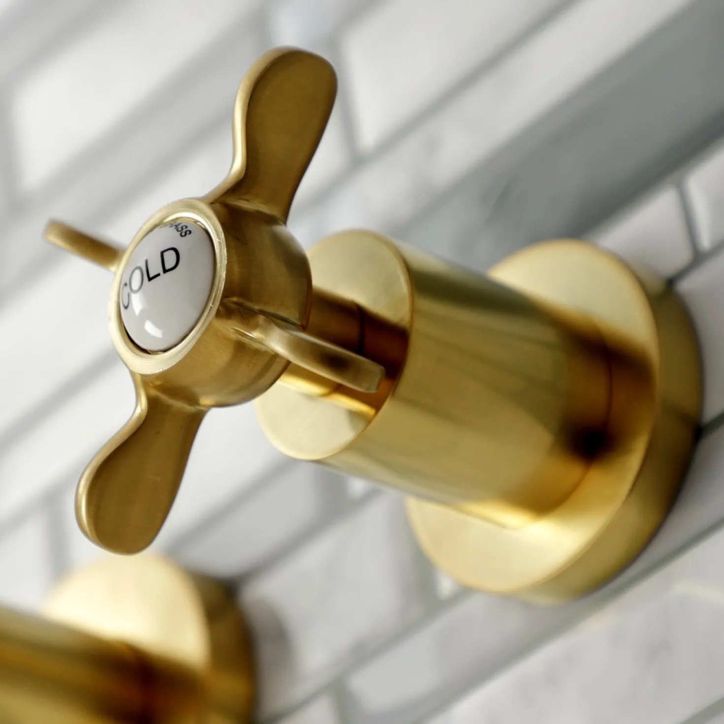 Kingston Brass Essex 2-Handle 8-Inch Wall Mount Bathroom Faucet