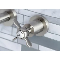 Kingston Brass Essex 2-Handle 8-Inch Wall Mount Bathroom Faucet