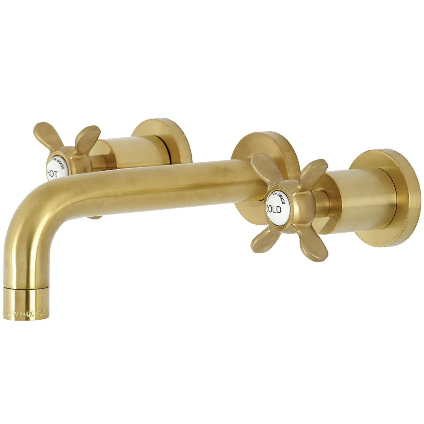 Kingston Brass Essex 2-Handle 8-Inch Wall Mount Bathroom Faucet