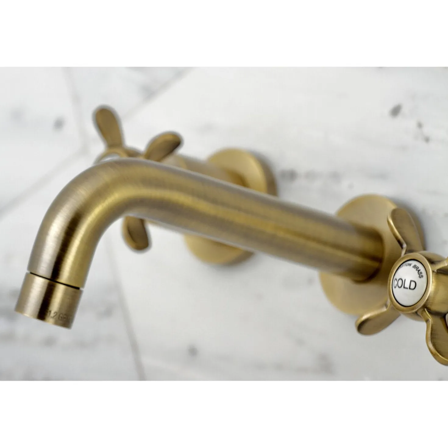 Kingston Brass Essex 2-Handle 8-Inch Wall Mount Bathroom Faucet