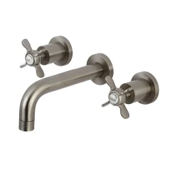 Kingston Brass Essex 2-Handle 8-Inch Wall Mount Bathroom Faucet