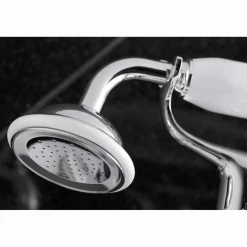 Kingston Brass Essex 2-Handle Wall Mount Clawfoot Tub Faucet with Hand Shower