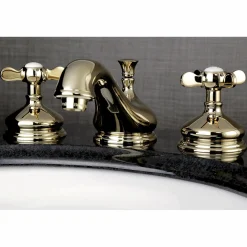 Kingston Brass Essex 3-Hole 8-Inch Widespread Bathroom Faucet