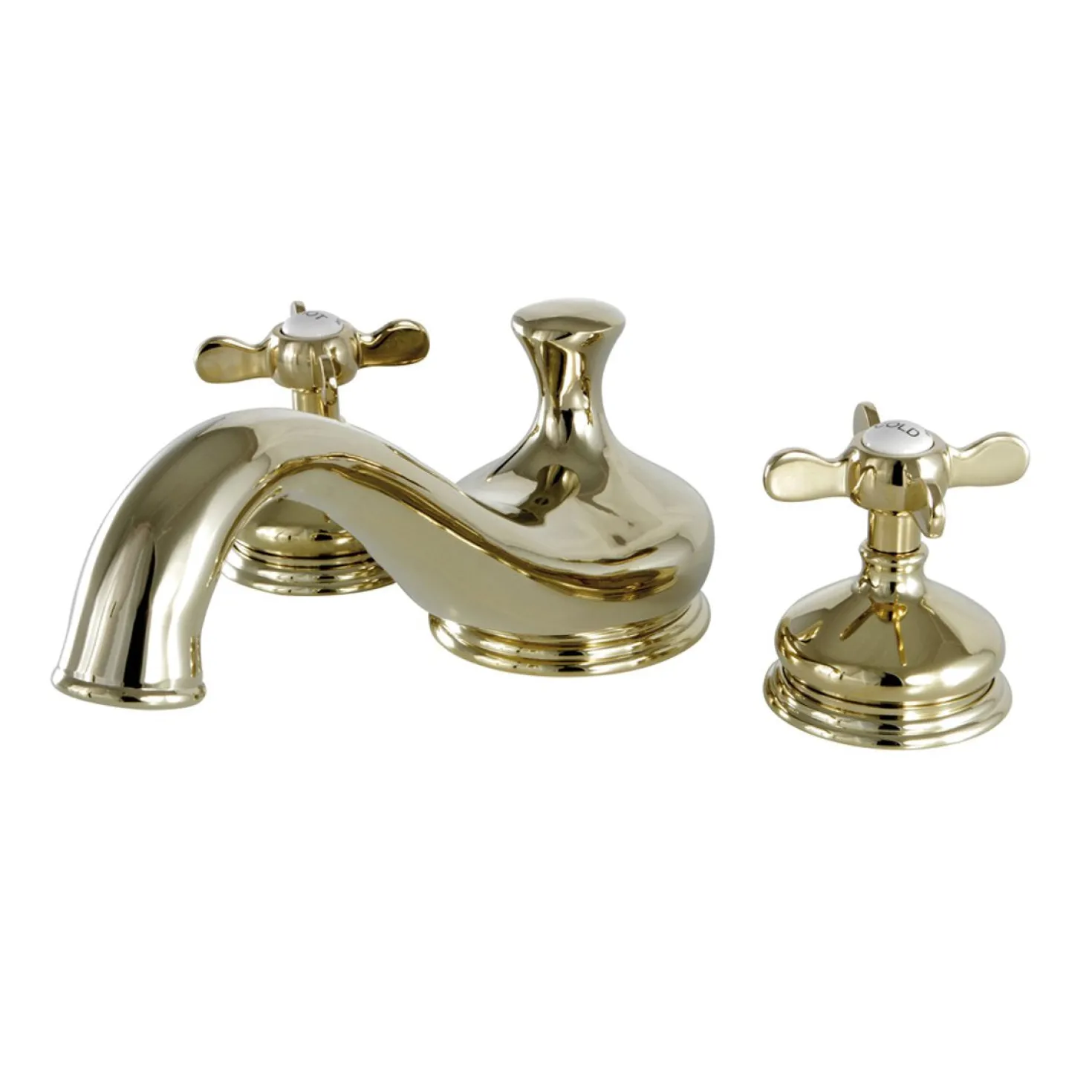 Kingston Brass Essex Roman Tub Filler with Cross Handle