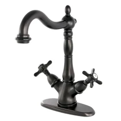 Kingston Brass Essex Vessel Sink Faucet with Deck Plate