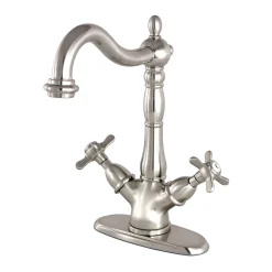 Kingston Brass Essex Vessel Sink Faucet with Deck Plate