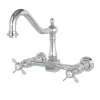 Kingston Brass Essex Wall Mount 8" Centerset Kitchen Faucet