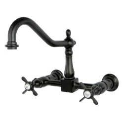 Kingston Brass Essex Wall Mount 8" Centerset Kitchen Faucet