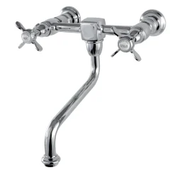 Kingston Brass Essex Wall Mount 8" Center Vessel Sink Faucet