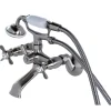 Kingston Brass Essex Wall Mount Clawfoot Tub Filler with Hand Shower