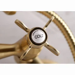 Kingston Brass Essex Wall Mount Clawfoot Tub Filler with Hand Shower