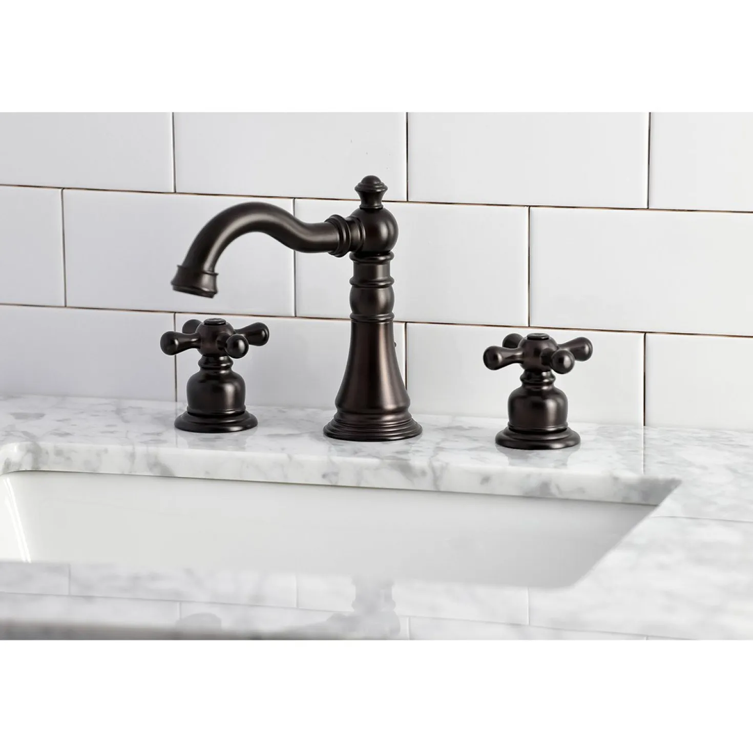 Kingston Brass Fauceture American Classic 8" Widespread Bathroom Faucet