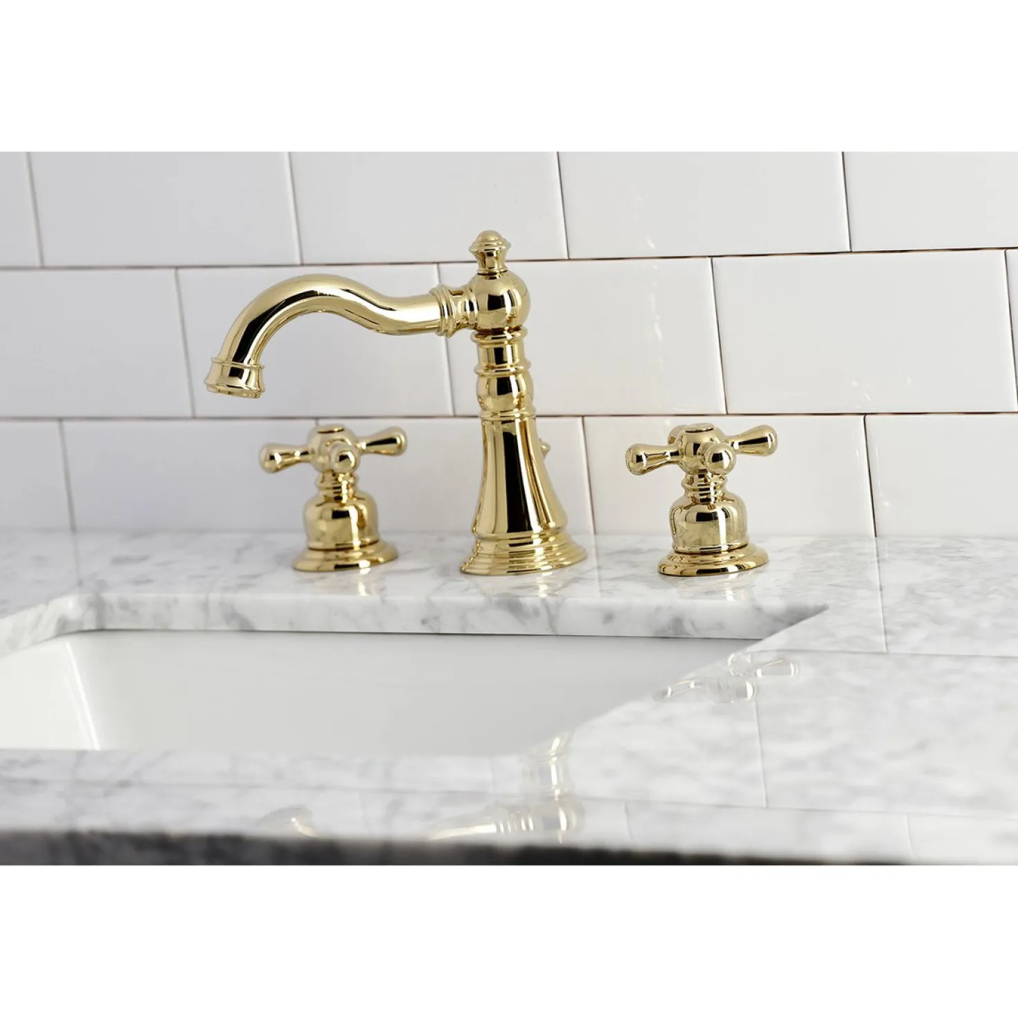 Kingston Brass Fauceture American Classic 8" Widespread Bathroom Faucet