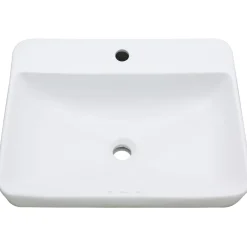 Kingston Brass Fauceture Century 23-Inch Rectangular Ceramic Drop-In Bathroom Sink