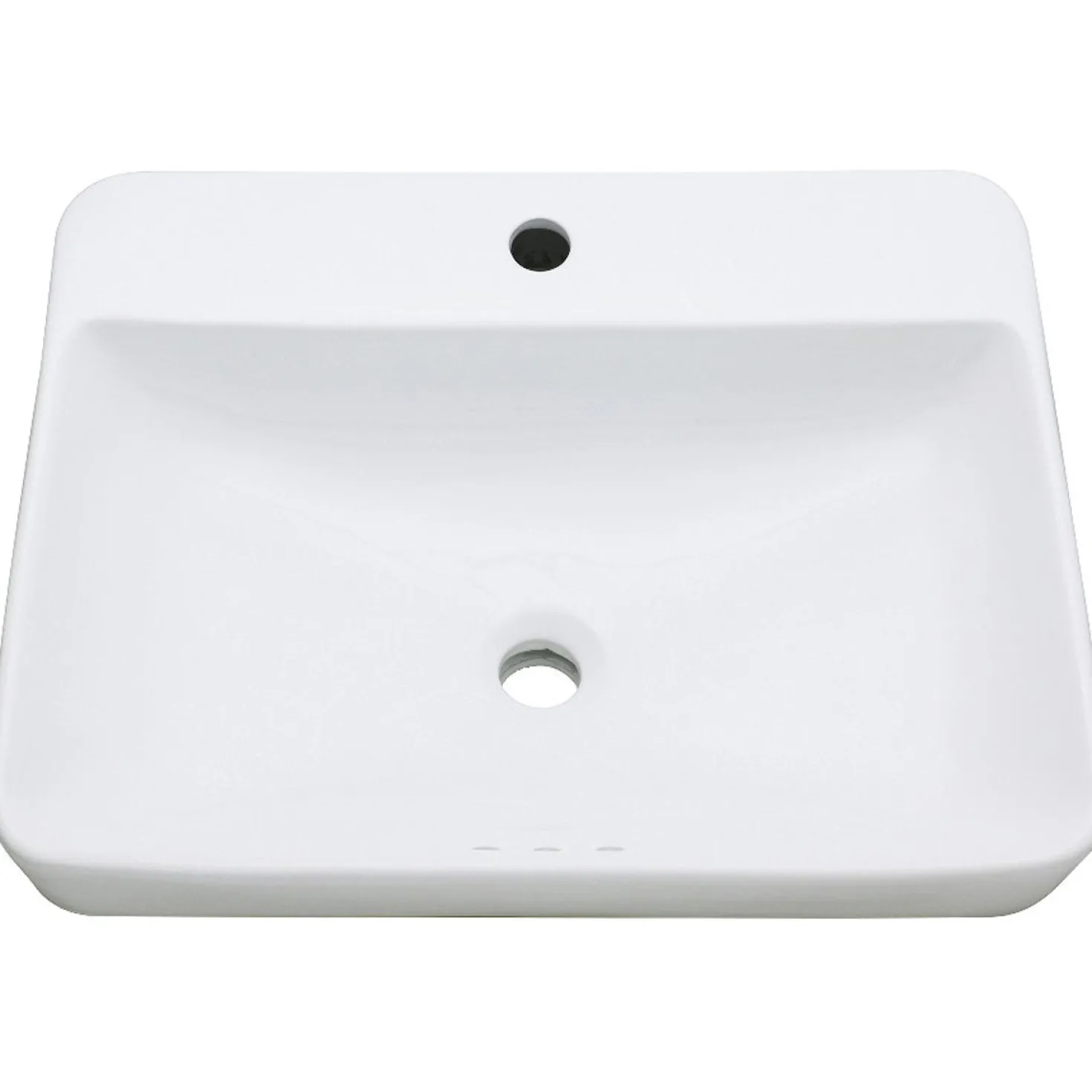 Kingston Brass Fauceture Century 23-Inch Rectangular Ceramic Drop-In Bathroom Sink