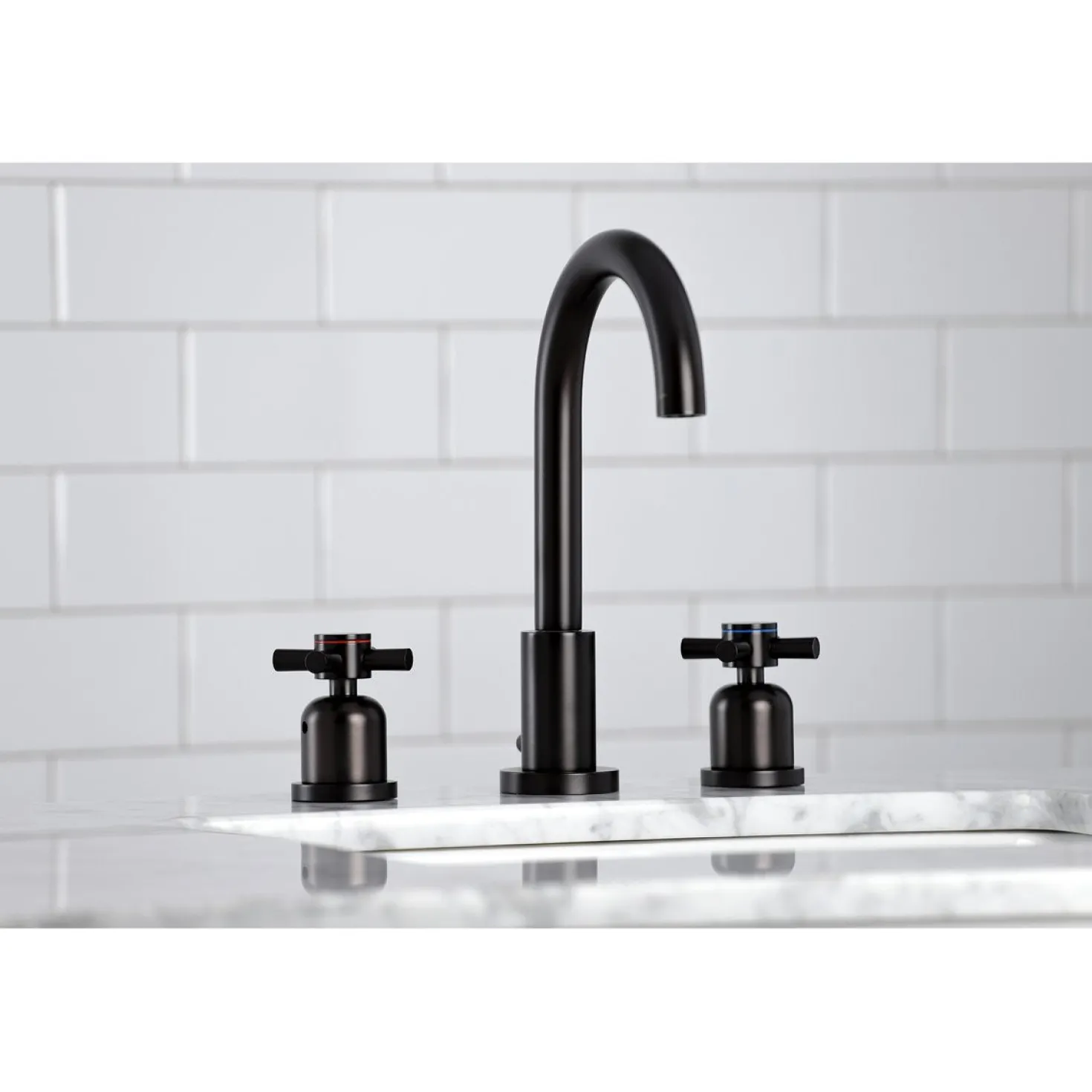 Kingston Brass Fauceture Concord Widespread Cross-Handle Bathroom Faucet