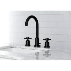 Kingston Brass Fauceture Concord Widespread Cross-Handle Bathroom Faucet