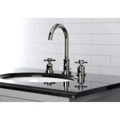 Kingston Brass Fauceture Concord Widespread Cross-Handle Bathroom Faucet