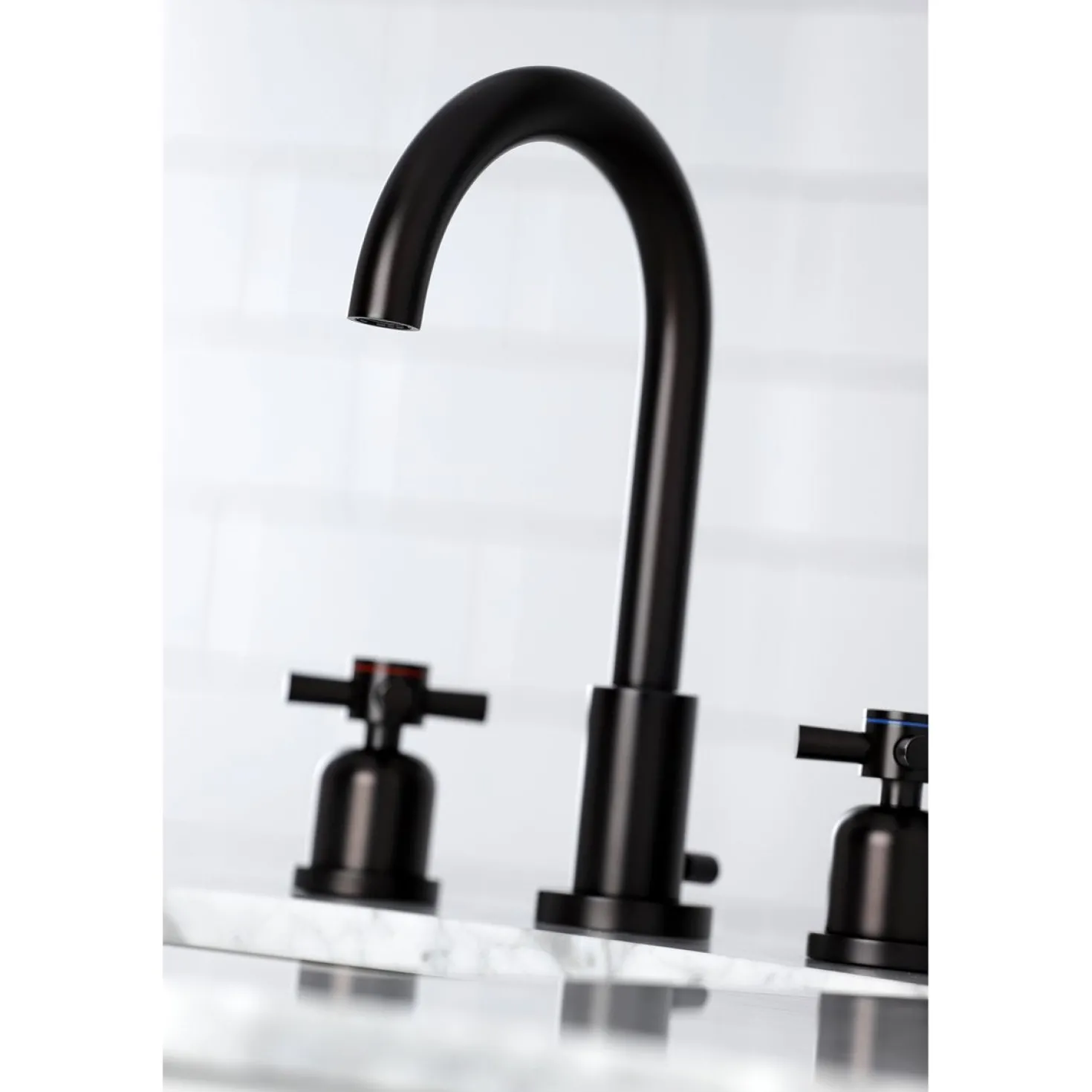Kingston Brass Fauceture Concord Widespread Cross-Handle Bathroom Faucet