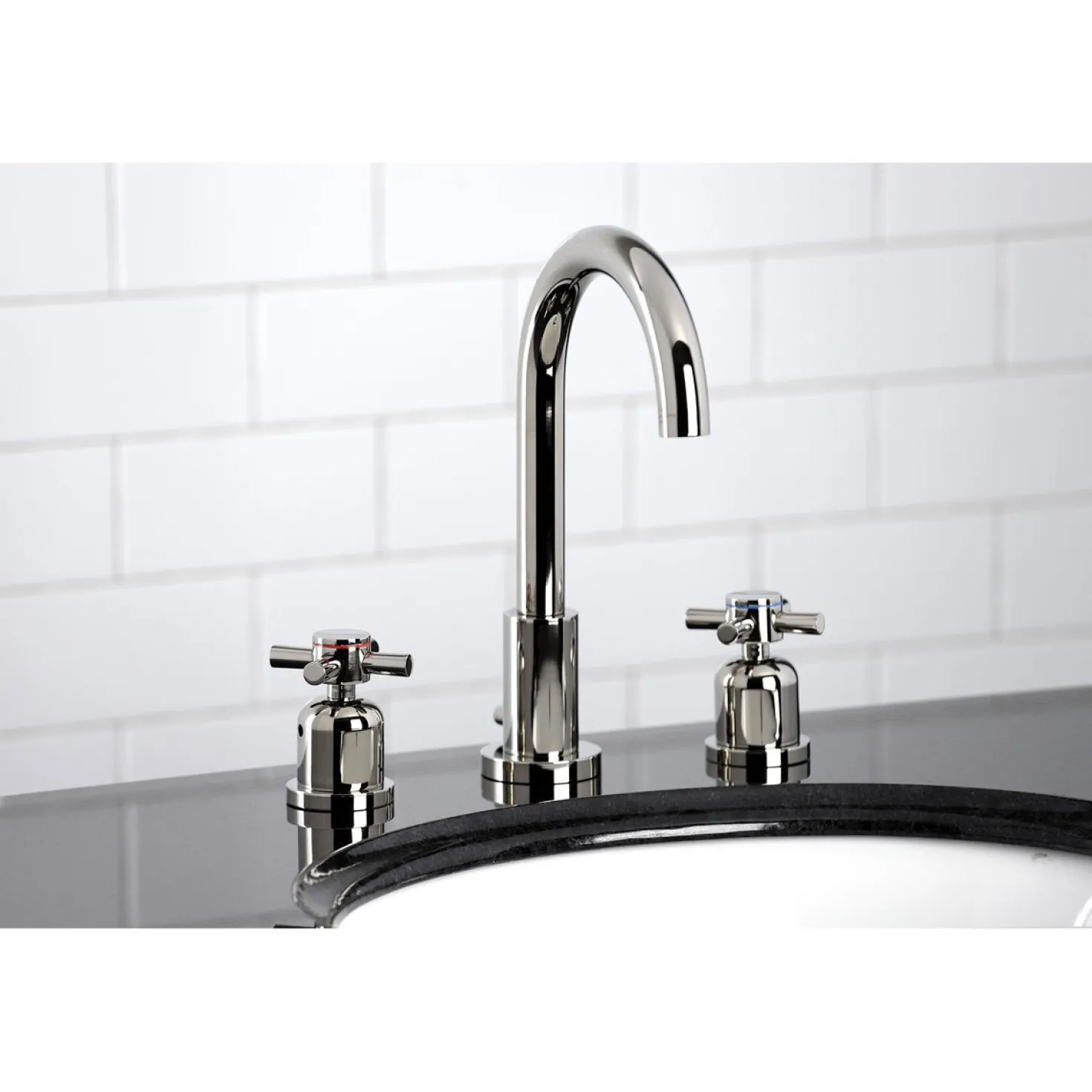 Kingston Brass Fauceture Concord Widespread Cross-Handle Bathroom Faucet