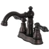 Kingston Brass Fauceture FSC160XAKL-P Duchess 4 in. Centerset Bathroom Faucet with Brass Pop-Up