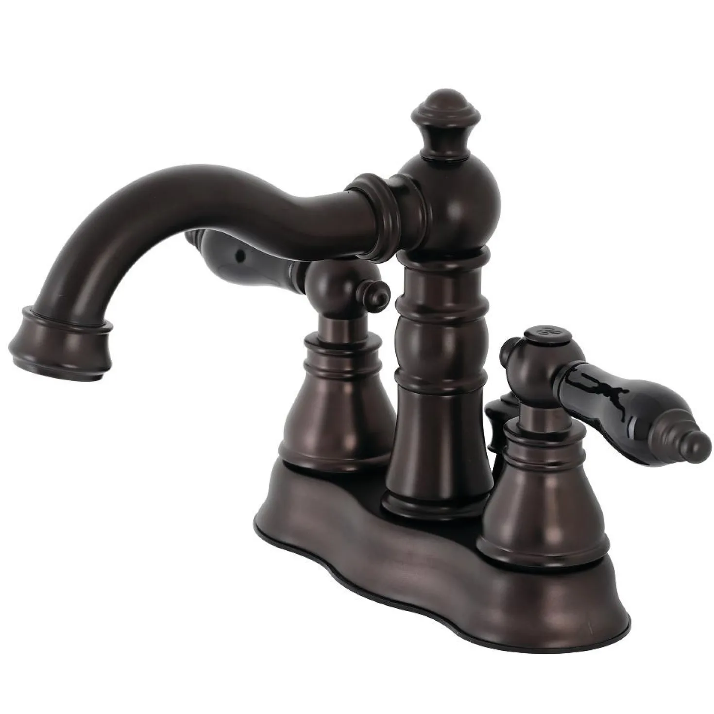 Kingston Brass Fauceture FSC160XAKL-P Duchess 4 in. Centerset Bathroom Faucet with Brass Pop-Up