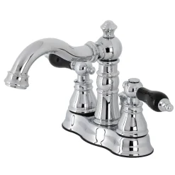 Kingston Brass Fauceture FSC160XAKL-P Duchess 4 in. Centerset Bathroom Faucet with Brass Pop-Up