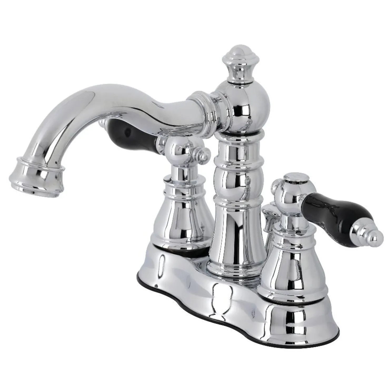 Kingston Brass Fauceture FSC160XAKL-P Duchess 4 in. Centerset Bathroom Faucet with Brass Pop-Up