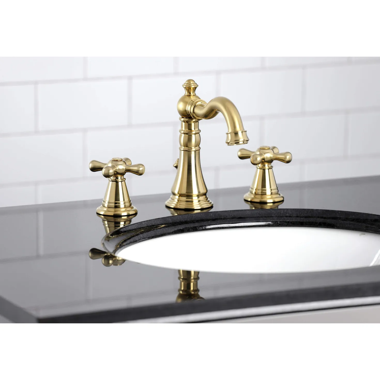 Kingston Brass Fauceture FSC197XAAX-P American Classic 8 in. Widespread Bathroom Faucet