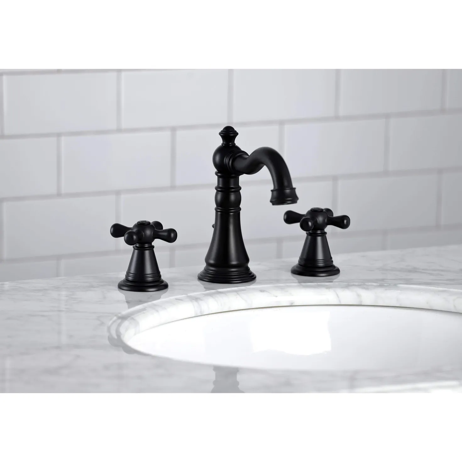 Kingston Brass Fauceture FSC197XAAX-P American Classic 8 in. Widespread Bathroom Faucet