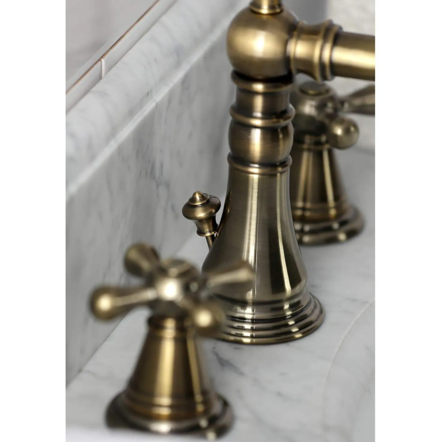 Kingston Brass Fauceture FSC197XAAX-P American Classic 8 in. Widespread Bathroom Faucet