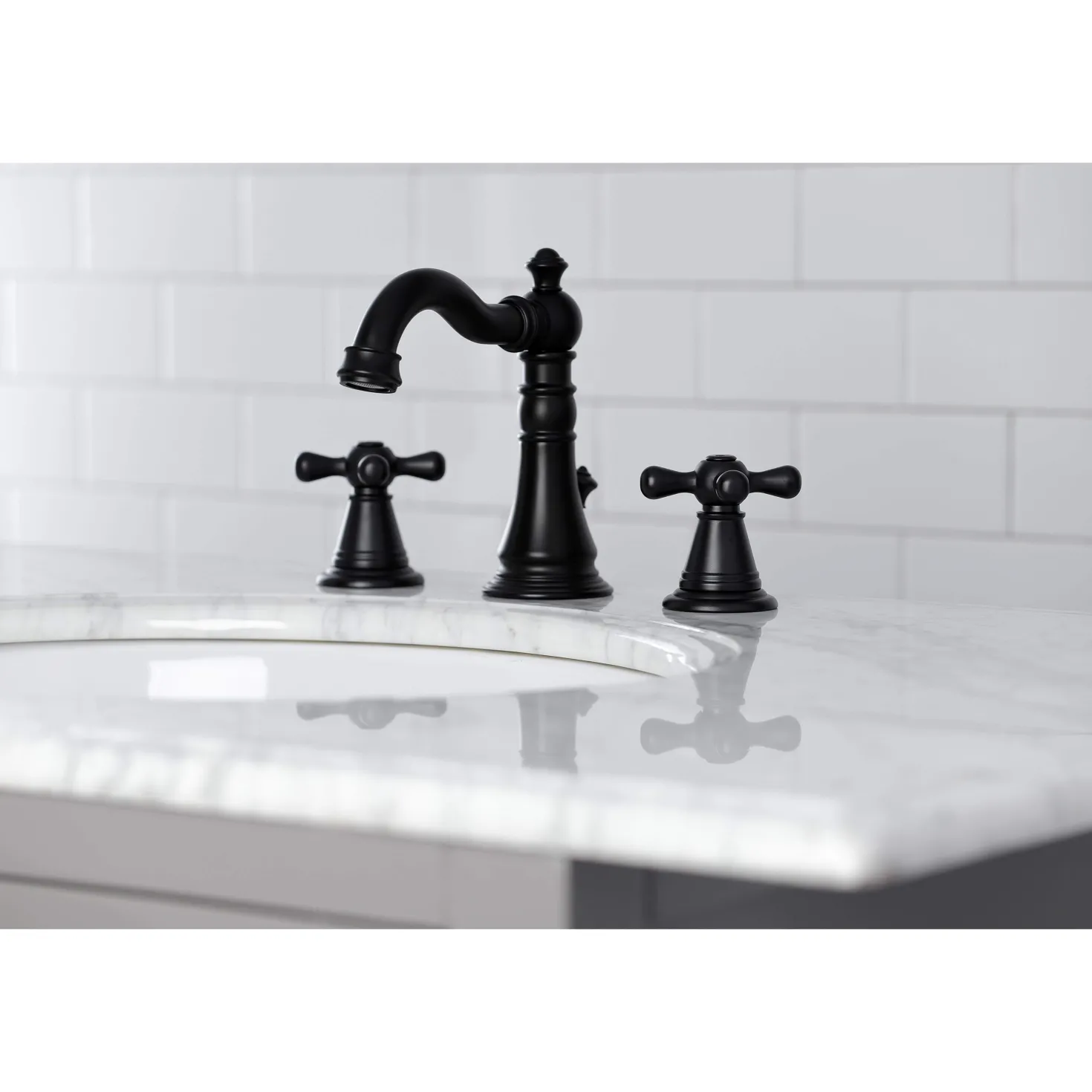 Kingston Brass Fauceture FSC197XAAX-P American Classic 8 in. Widespread Bathroom Faucet
