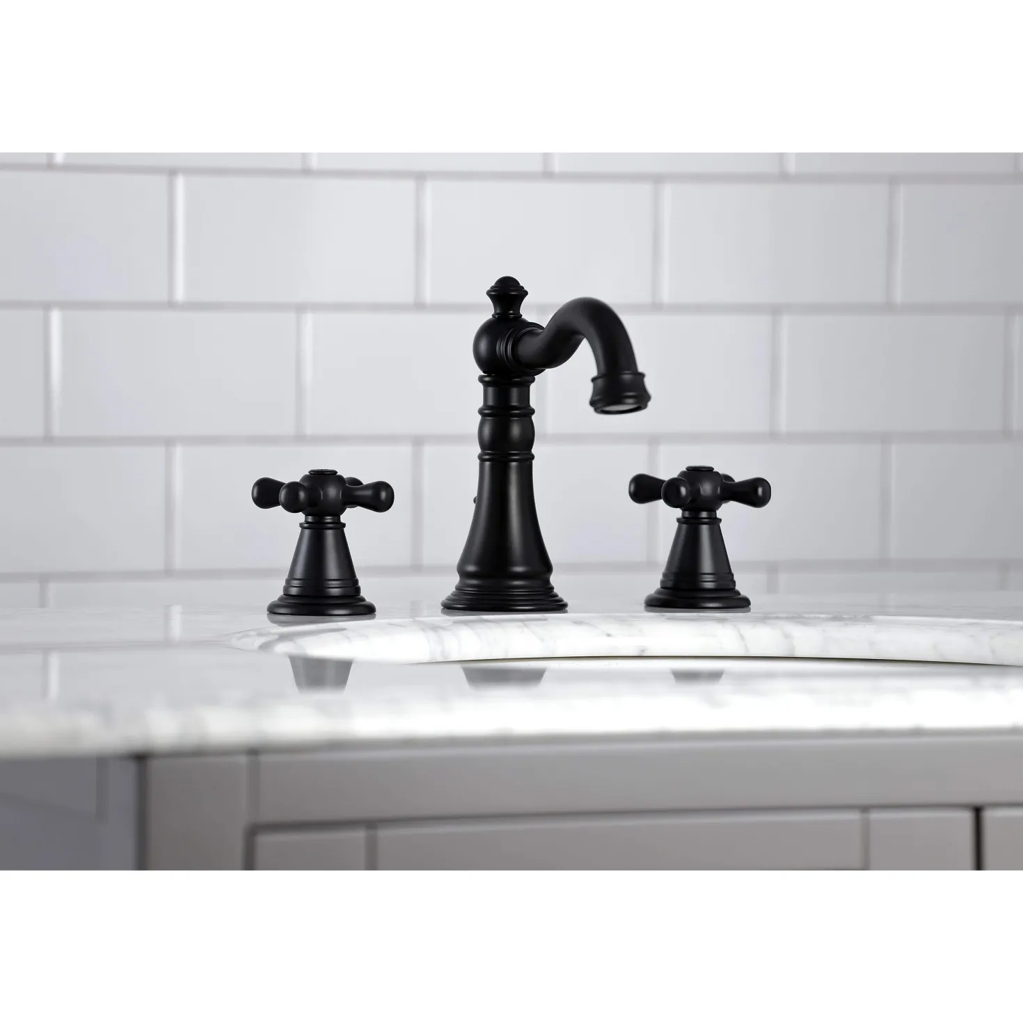 Kingston Brass Fauceture FSC197XAAX-P American Classic 8 in. Widespread Bathroom Faucet