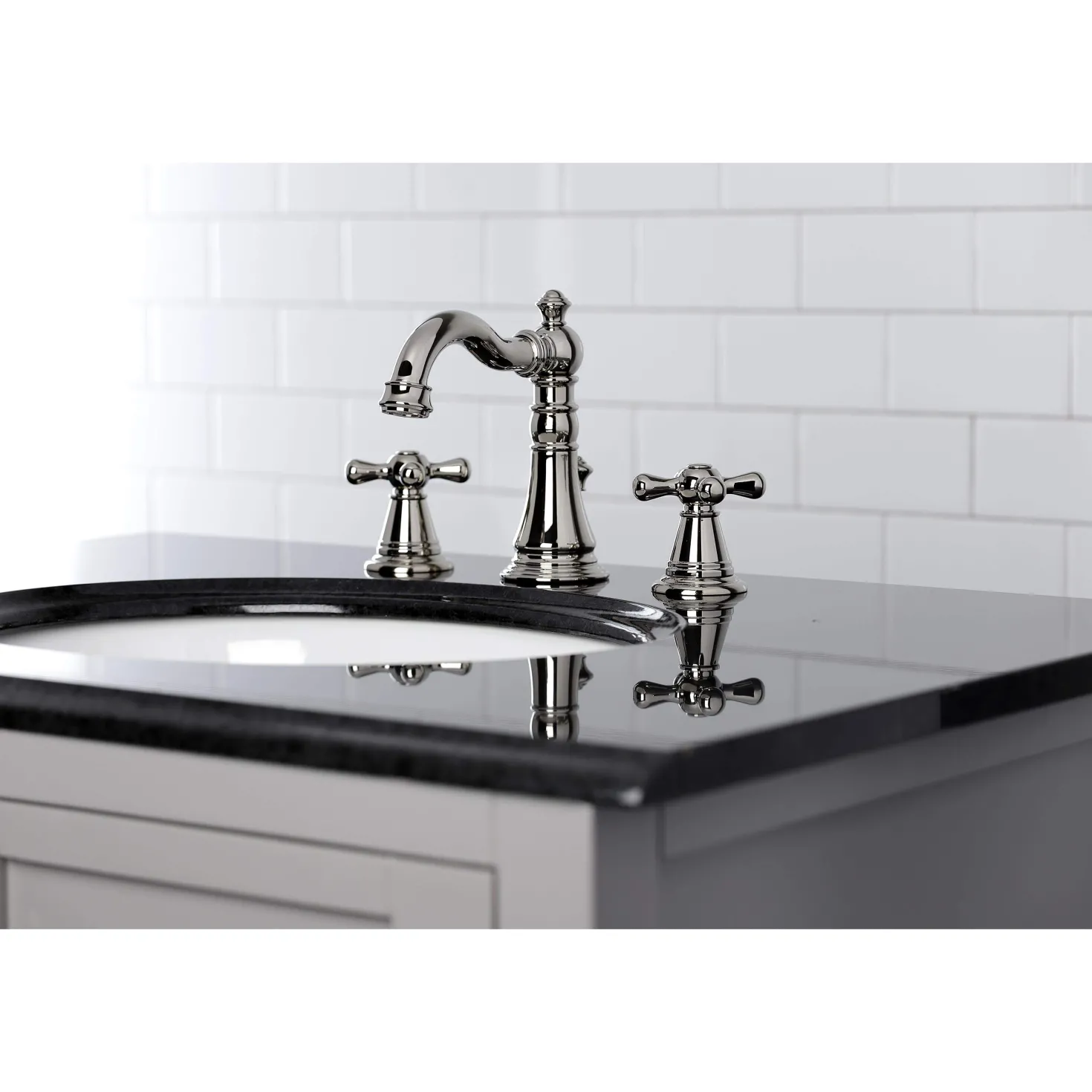 Kingston Brass Fauceture FSC197XAAX-P American Classic 8 in. Widespread Bathroom Faucet