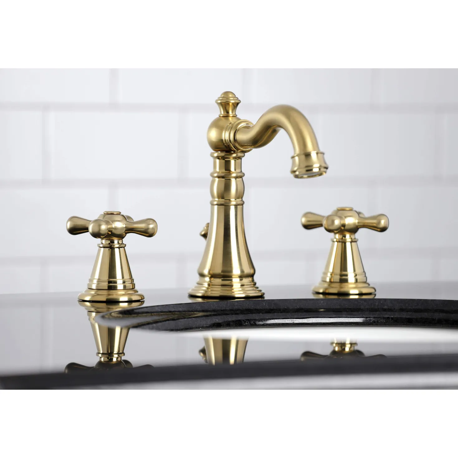 Kingston Brass Fauceture FSC197XAAX-P American Classic 8 in. Widespread Bathroom Faucet