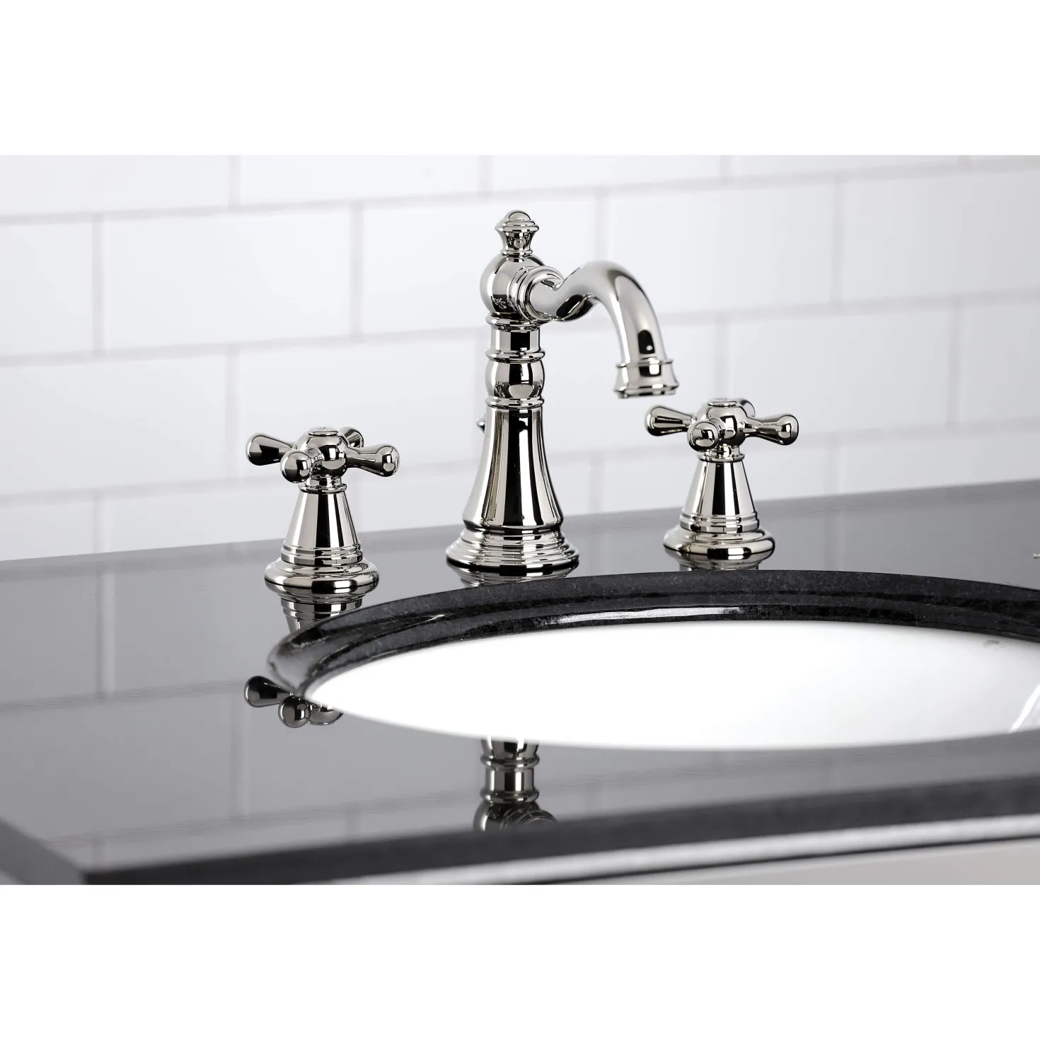Kingston Brass Fauceture FSC197XAAX-P American Classic 8 in. Widespread Bathroom Faucet