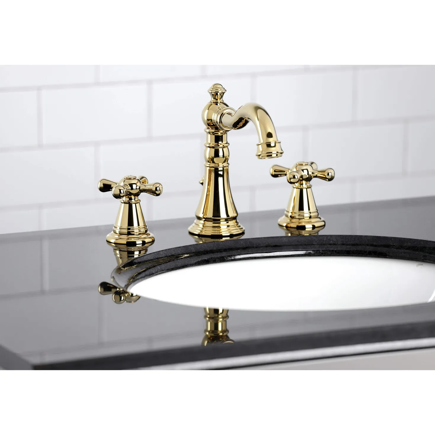 Kingston Brass Fauceture FSC197XAAX-P American Classic 8 in. Widespread Bathroom Faucet