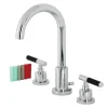 Kingston Brass Fauceture FSC892XCKL-P Kaiser Widespread Bathroom Faucet with Brass Pop-Up