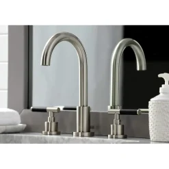 Kingston Brass Fauceture FSC892XCKL-P Kaiser Widespread Bathroom Faucet with Brass Pop-Up