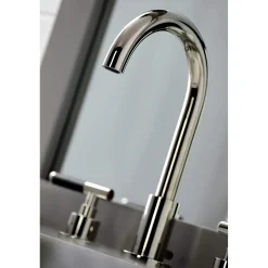 Kingston Brass Fauceture FSC892XCKL-P Kaiser Widespread Bathroom Faucet with Brass Pop-Up