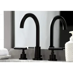 Kingston Brass Fauceture FSC892XCKL-P Kaiser Widespread Bathroom Faucet with Brass Pop-Up
