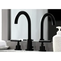 Kingston Brass Fauceture FSC892XCKL-P Kaiser Widespread Bathroom Faucet with Brass Pop-Up