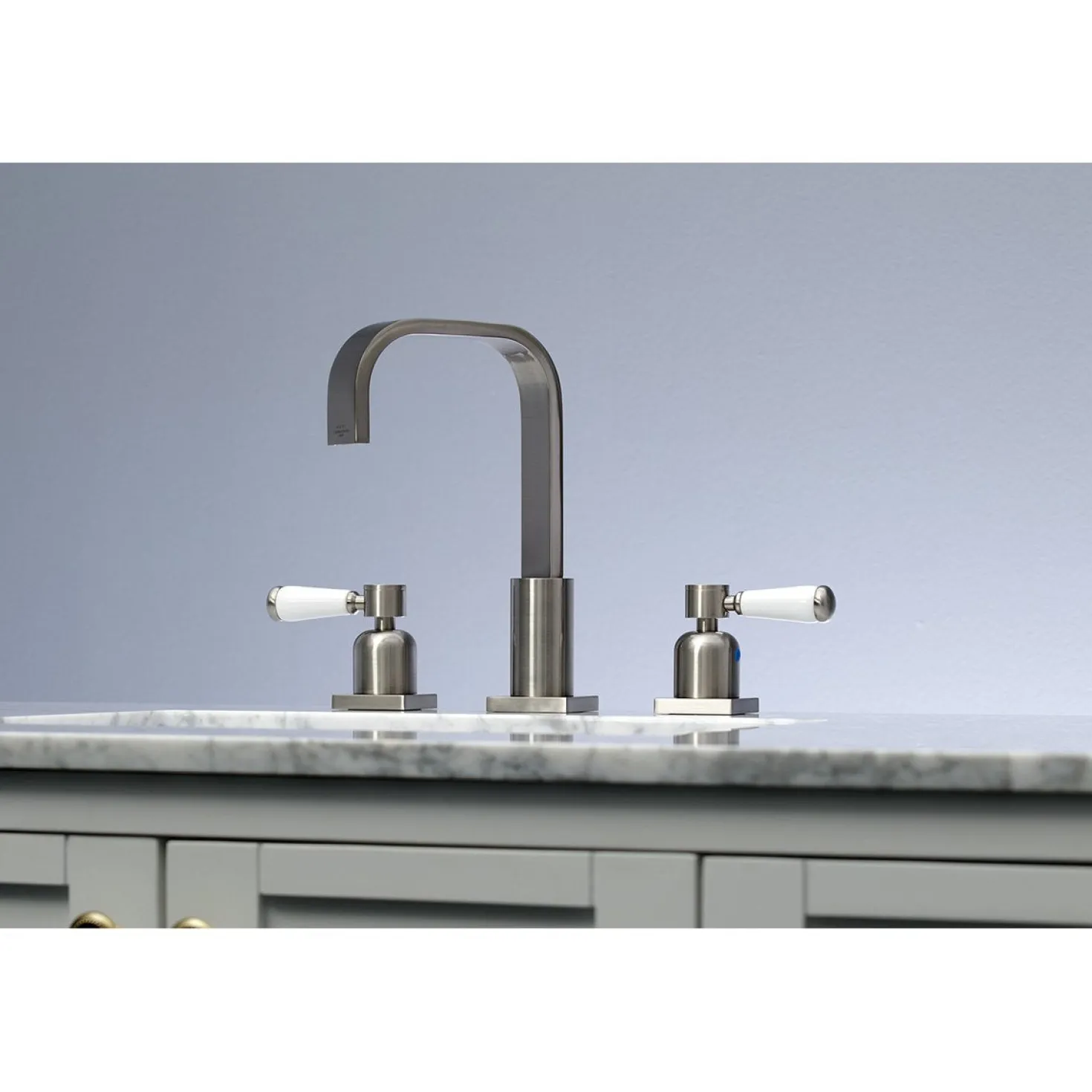 Kingston Brass Fauceture FSC8968DPL 8-Inch Widespread Bathroom Faucet in Brushed Nickel