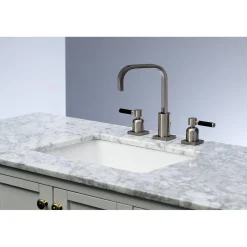 Kingston Brass Fauceture FSC8968DKL 8-Inch Widespread Bathroom Faucet in Brushed Nickel