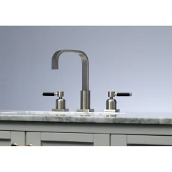 Kingston Brass Fauceture FSC8968DKL 8-Inch Widespread Bathroom Faucet in Brushed Nickel