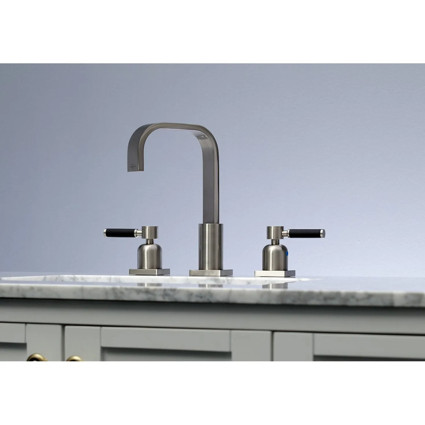 Kingston Brass Fauceture FSC8968DKL 8-Inch Widespread Bathroom Faucet in Brushed Nickel