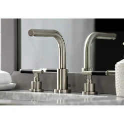 Kingston Brass Fauceture FSC895XCKL-P Kaiser Widespread Bathroom Faucet with Brass Pop-Up