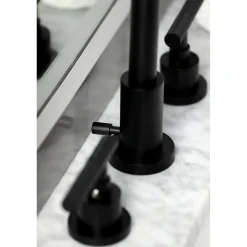 Kingston Brass Fauceture FSC895XCKL-P Kaiser Widespread Bathroom Faucet with Brass Pop-Up